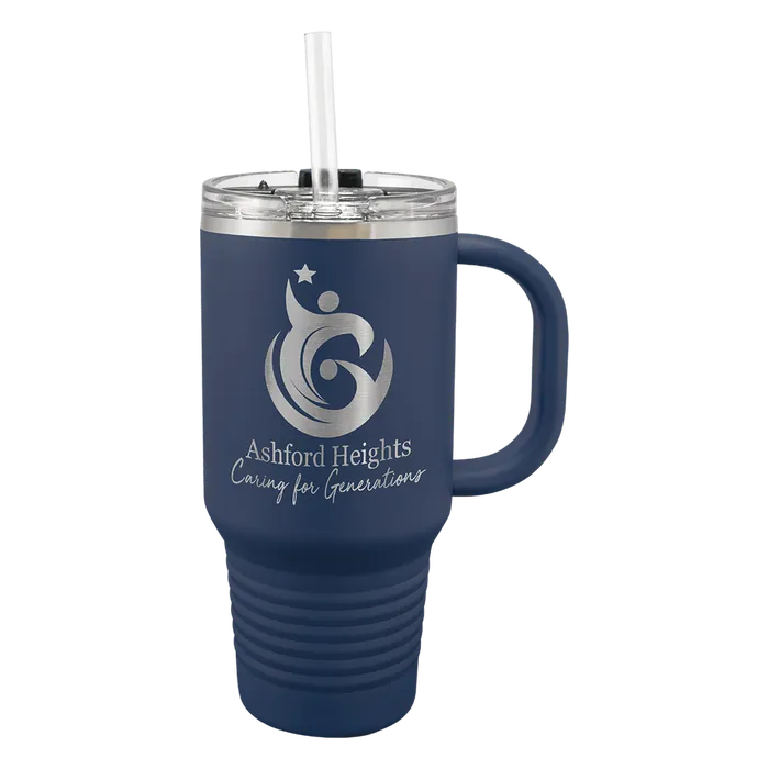 Navy Blue Black Polar Camel 32 oz. Travel Mug