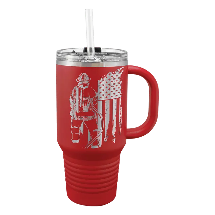 Red Black Polar Camel 32 oz. Travel Mug
