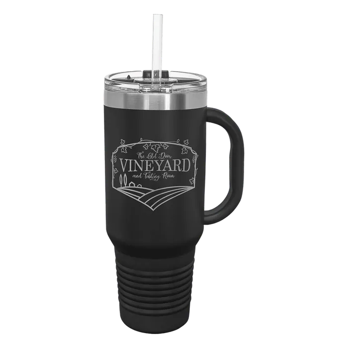 Black Polar Camel 40 oz. Travel Mug with Snap Lid
