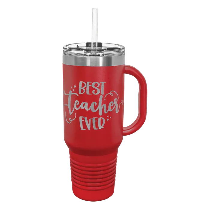 Red Polar Camel 40 oz. Travel Mug with Snap Lid