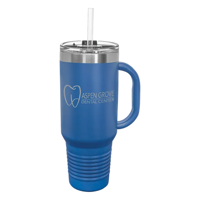 Royal Blue Polar Camel 40 oz. Travel Mug with Snap Lid