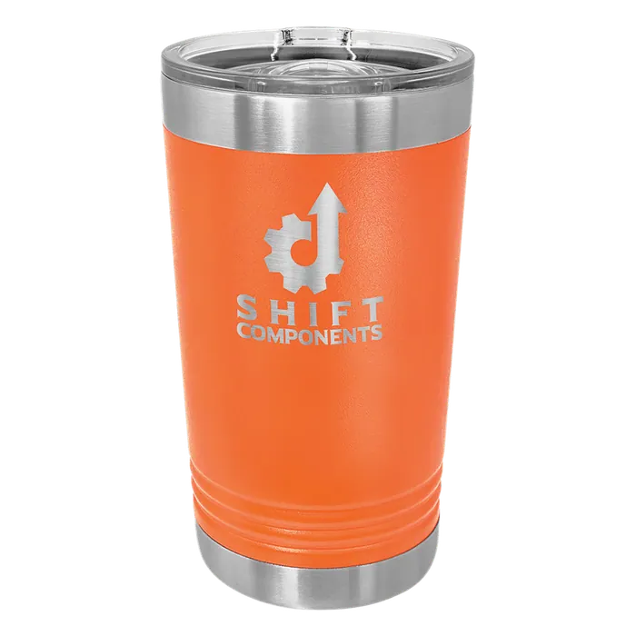 Orange 16 oz. Polar Camel Pint with Slider Lid