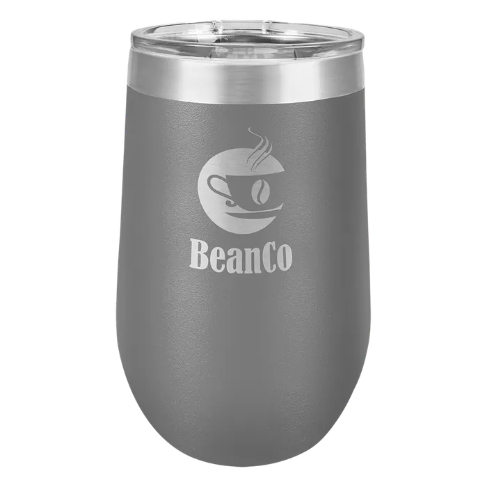 Dark Gray 16 oz. Polar Camel Stemless Tumbler