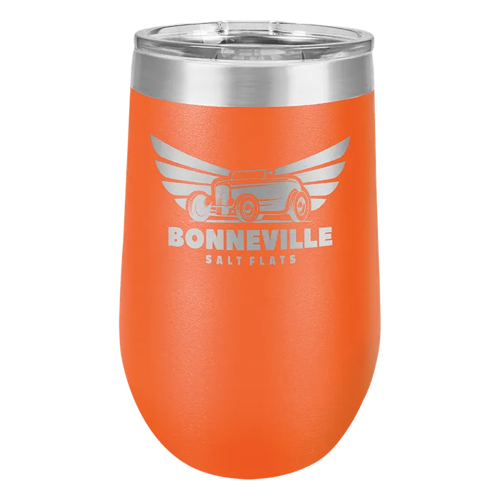 Orange 16 oz. Polar Camel Stemless Tumbler