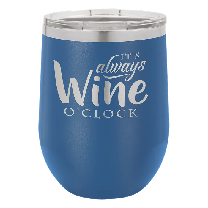 Royal Blue Polar Camel 12 oz. Stemless Wine Tumbler