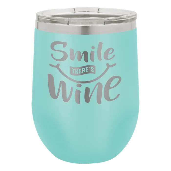 Teal 12 oz. Polar Camel Stemless Wine Tumbler