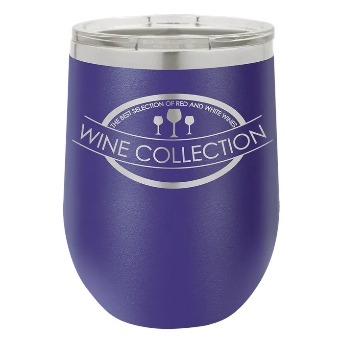Purple 12 oz. Polar Camel Stemless Wine Tumbler