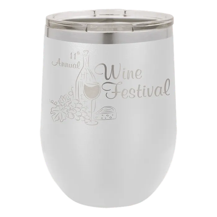 White Polar Camel 12 oz. Stemless Wine Tumbler