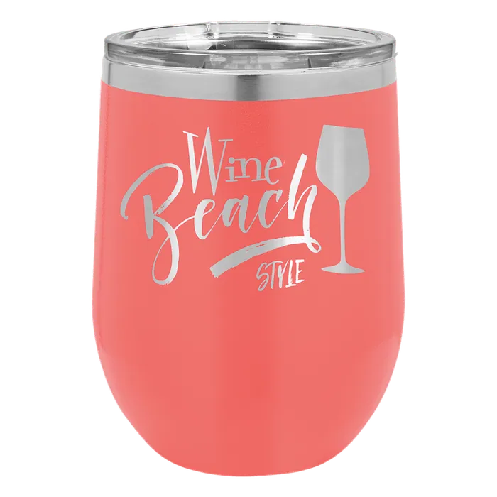Coral 12 oz. Polar Camel Stemless Wine Tumbler