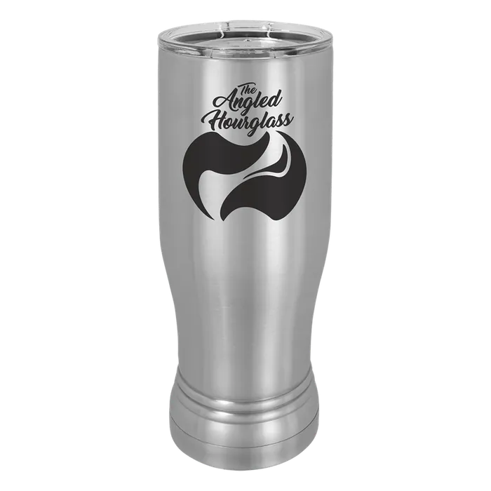 Stainless Steel 14 oz. Polar Camel Pilsner with Clear Standard Lid