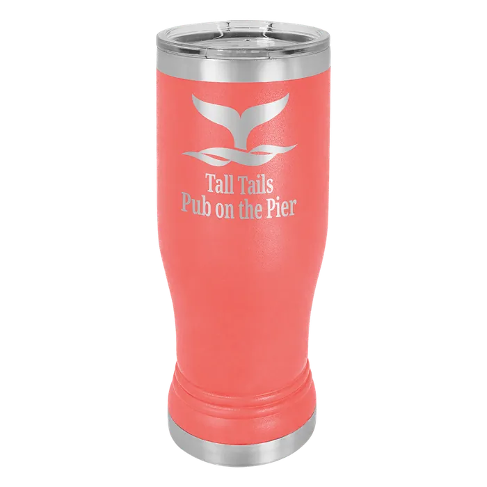 Coral 14 oz. Polar Camel Pilsner with Clear Standard Lid