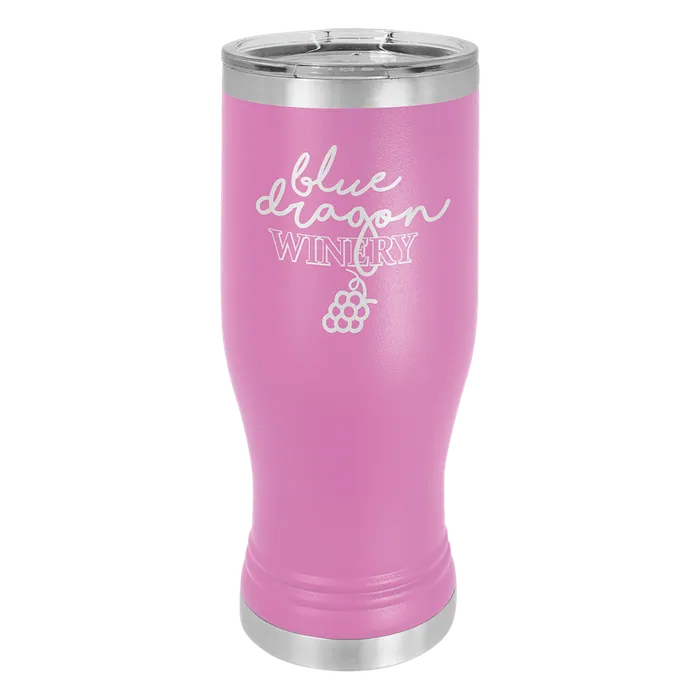 Light Purple 20 oz. Polar Camel Pilsner with Clear Standard Lid