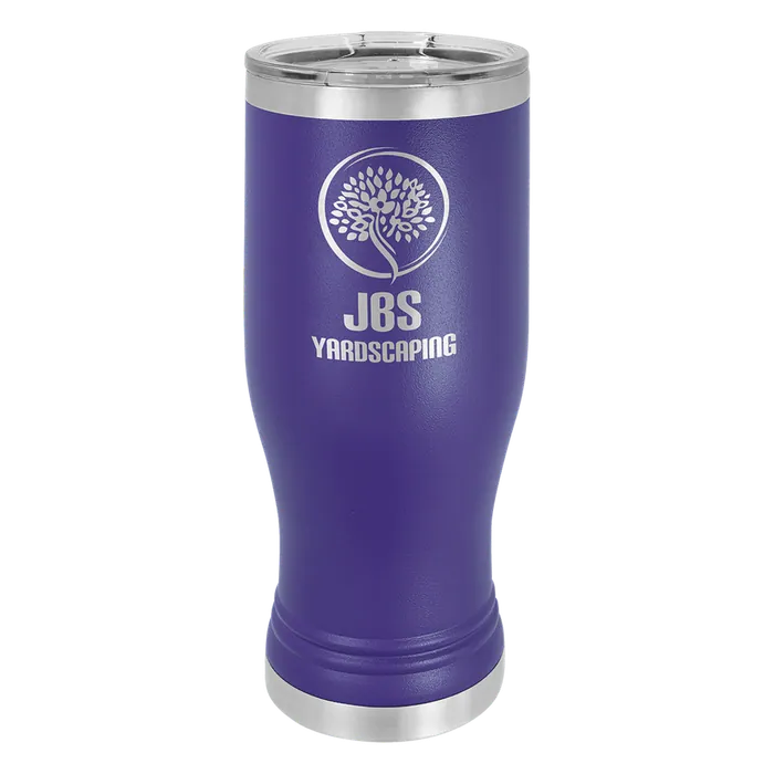 Purple 20 oz. Polar Camel Pilsner with Clear Standard Lid