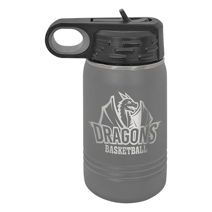 Dark Gray 12 oz. Polar Camel Water Bottle