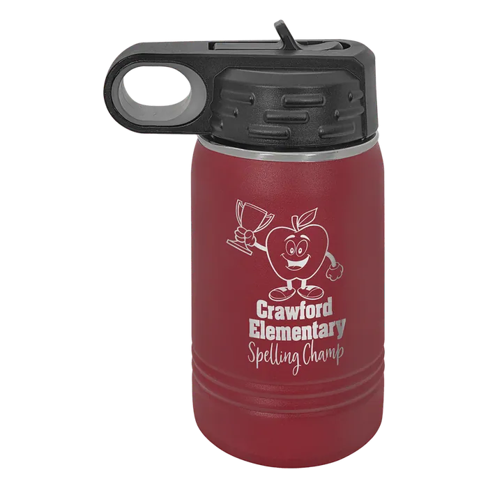 Maroon 12 oz. Polar Camel Water Bottle