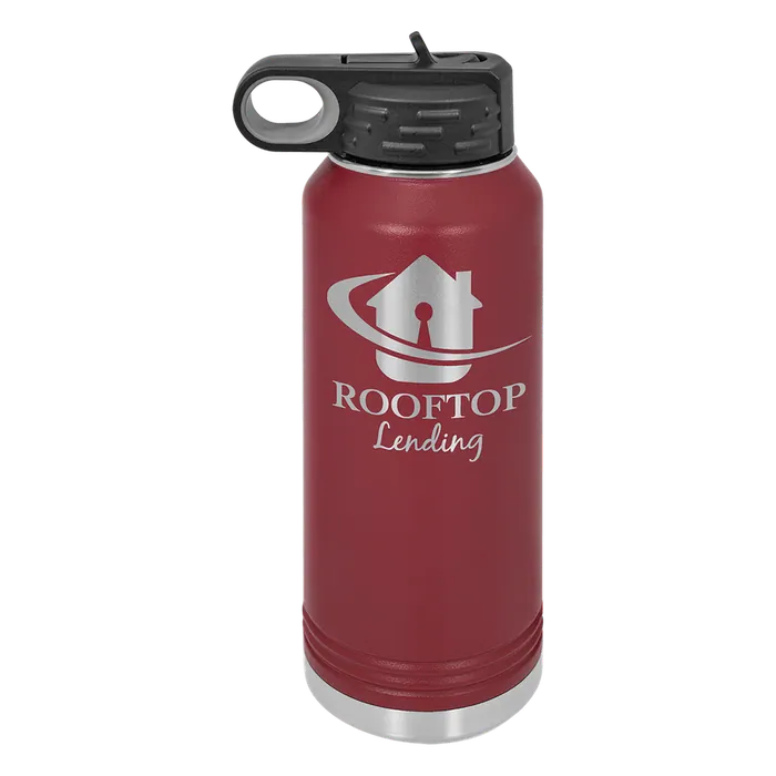 Maroon 32 oz. Polar Camel Water Bottles