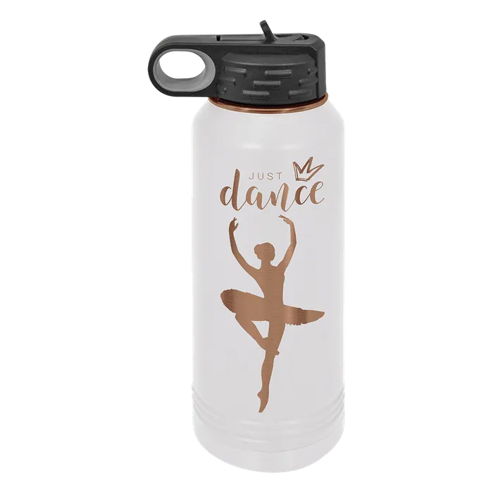 White/Rose Gold ION-Plated Polar Camel 32 oz. Water Bottle