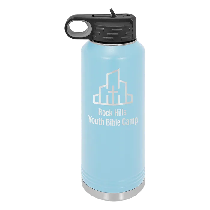 Light Blue 40 oz. Polar Camel Water Bottles