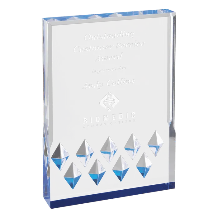 Medium Blue Diamond Mirage Acrylic