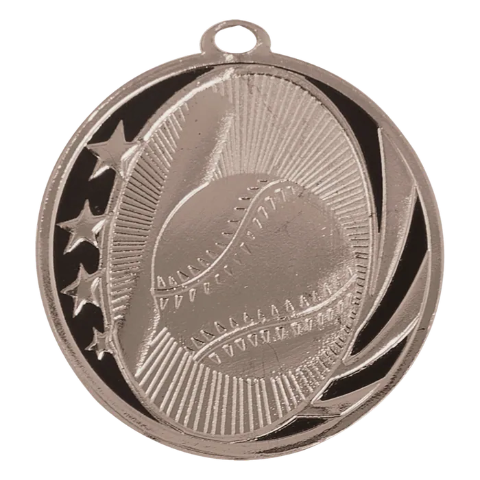 Baseball/Softball Midnight Star Medal-Silver