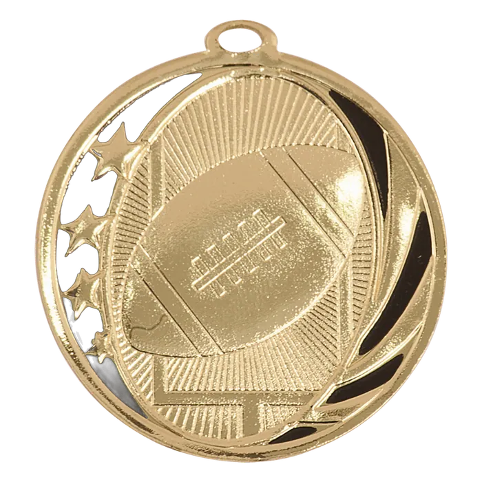 Football MidNite Star Medal-Gold