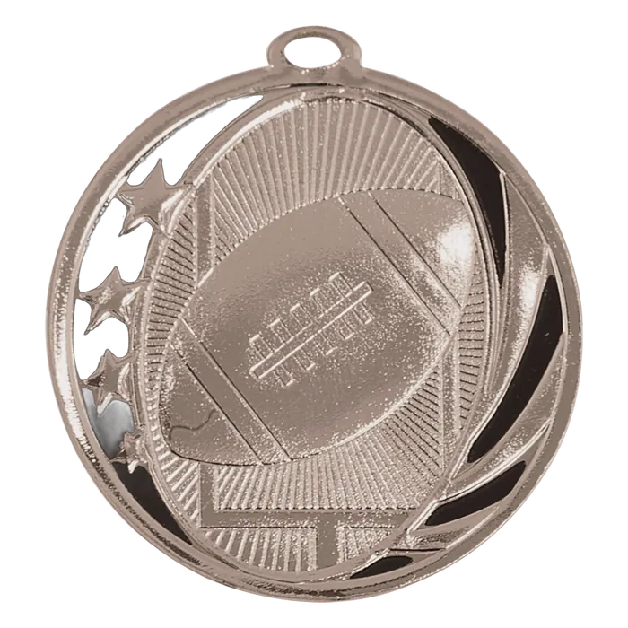 Football MidNite Star Medal-Silver