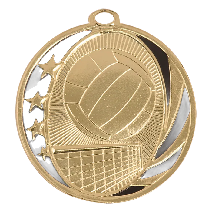 Volleyball MidNite Star Medal-Gold