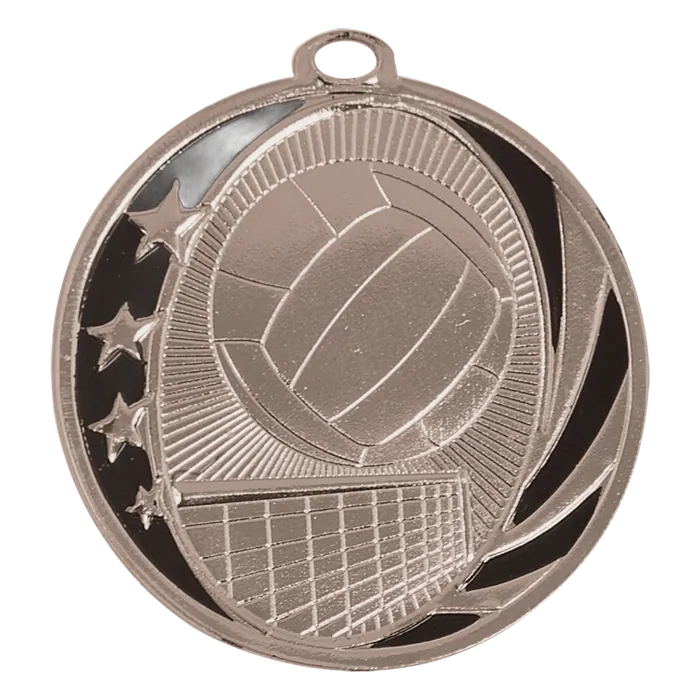 Volleyball MidNite Star Medal-Silver