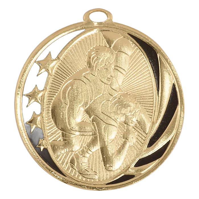 Wrestling MidNite Star Medal-Gold