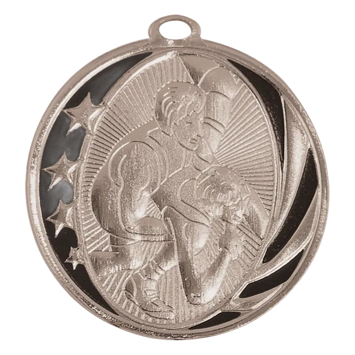 Wrestling MidNite Star Medal-Silver