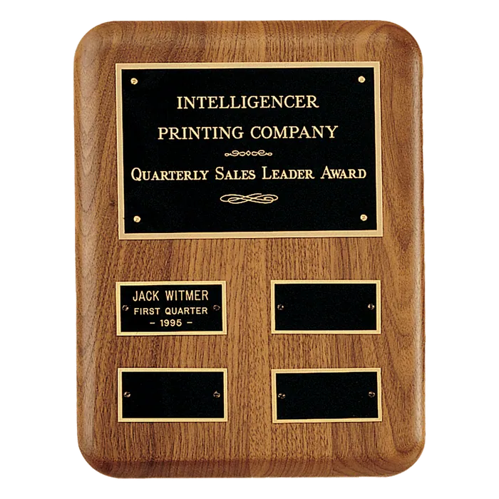 American Walnut Plaque-4 plates 1 1/4" x 2 1/2" (Perpetual Series)