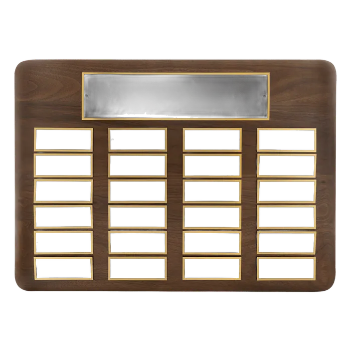 American Walnut Plaque-24 Plates 1 1/2" x 3 3/4" (Perpetual Series)