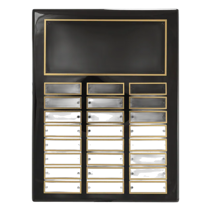 Black Piano Finish Perpetual Plaque-24 Plates