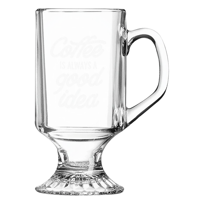 10 oz. Polar Camel Clear Footed Coffee Mug
