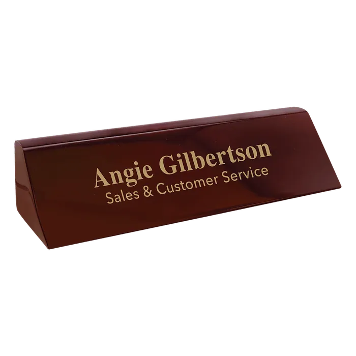 Rosewood Piano Finish Desk Wedge