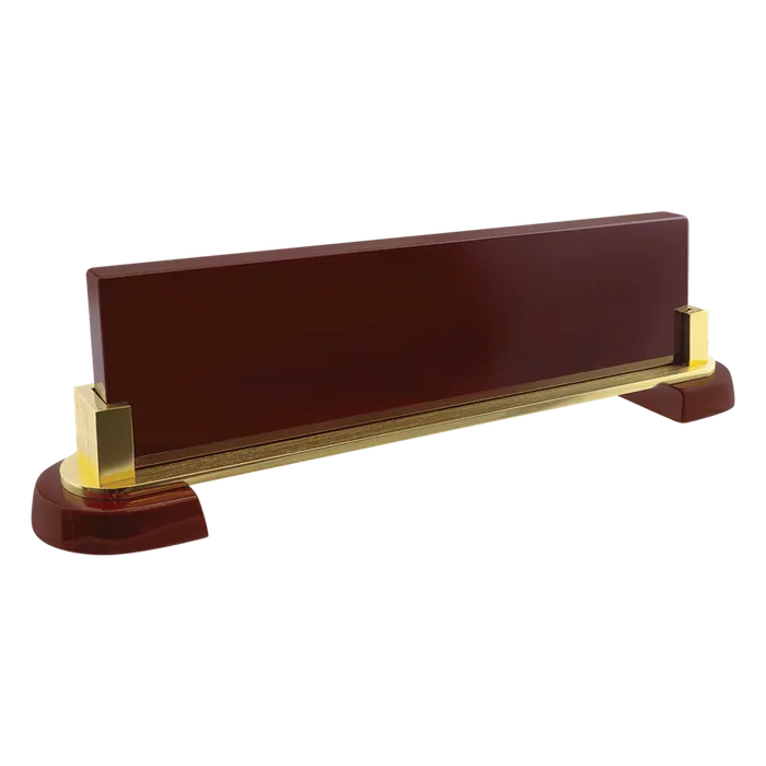 Rosewood Piano Finish & Metal Name Bar