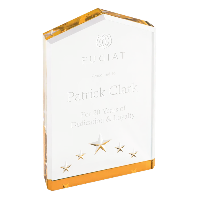 Medium Gold Star Point Acrylic