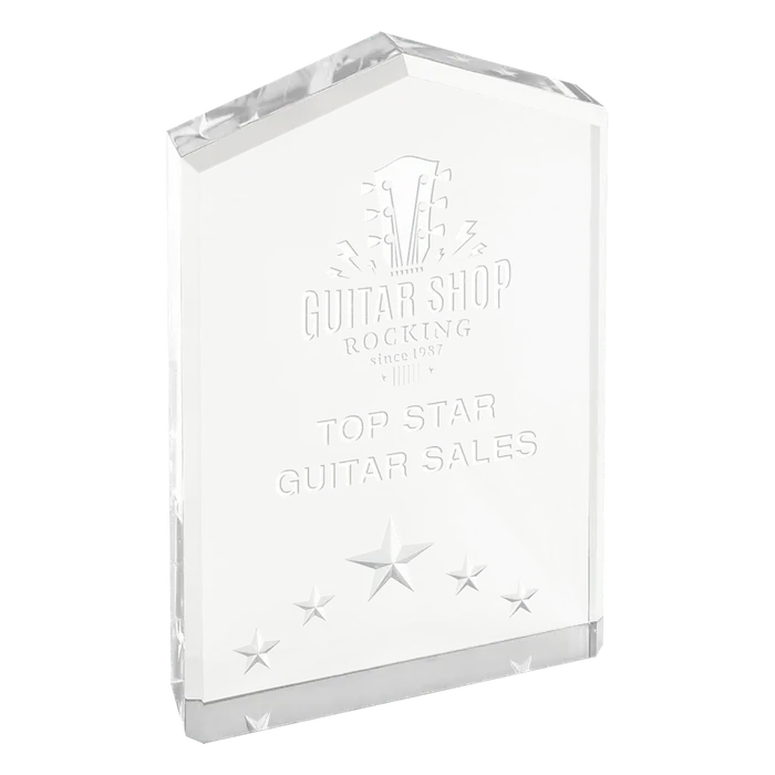 Medium Silver Star Point Acrylic