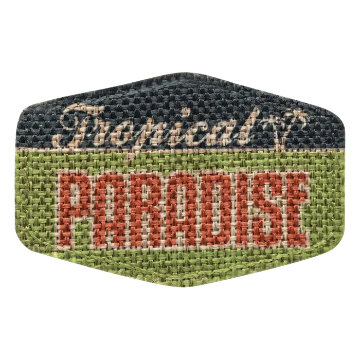 Hex Burlap Sublimatable Patch with Adhesive, 3" x 2"
