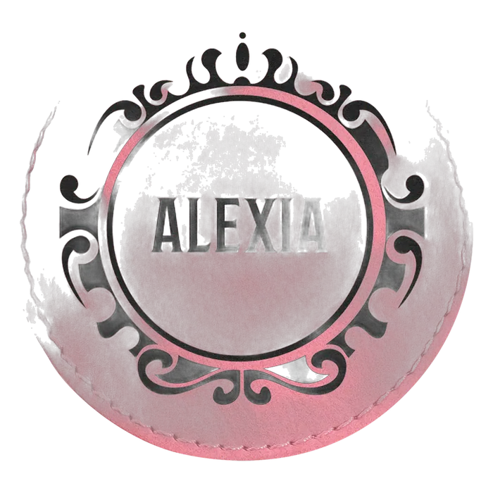 Round Pink Laserable Leatherette Patch with Adhesive, 3" Round