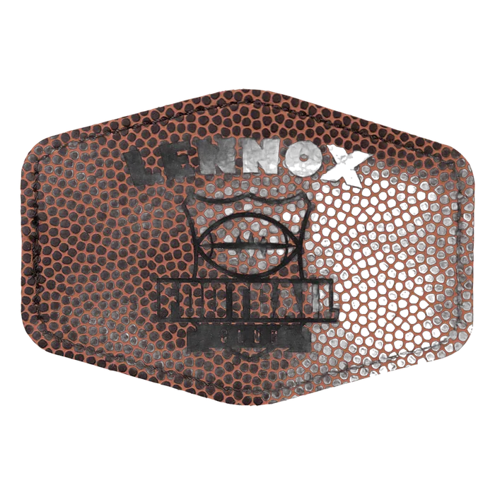 Football Laserable Leatherette Hex Patch with Kota Pro Adhesive, Style PTH965