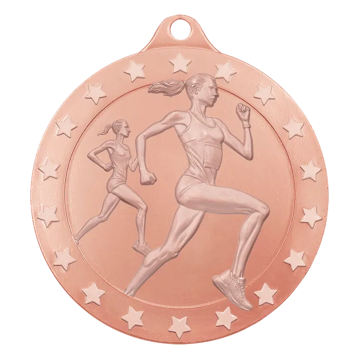 Female Cross Country Radiance Medal - Bronze, 2"
