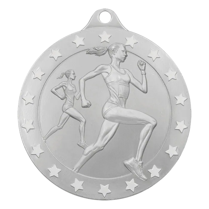 Female Cross Country Radiance Medal - Silver, 2"