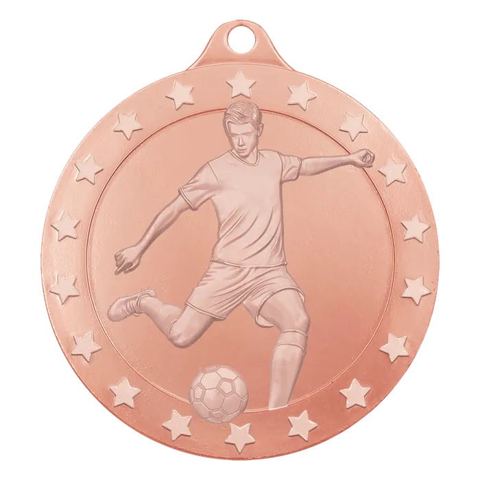 Male Soccer Radiance Medal - Bronze, 2"
