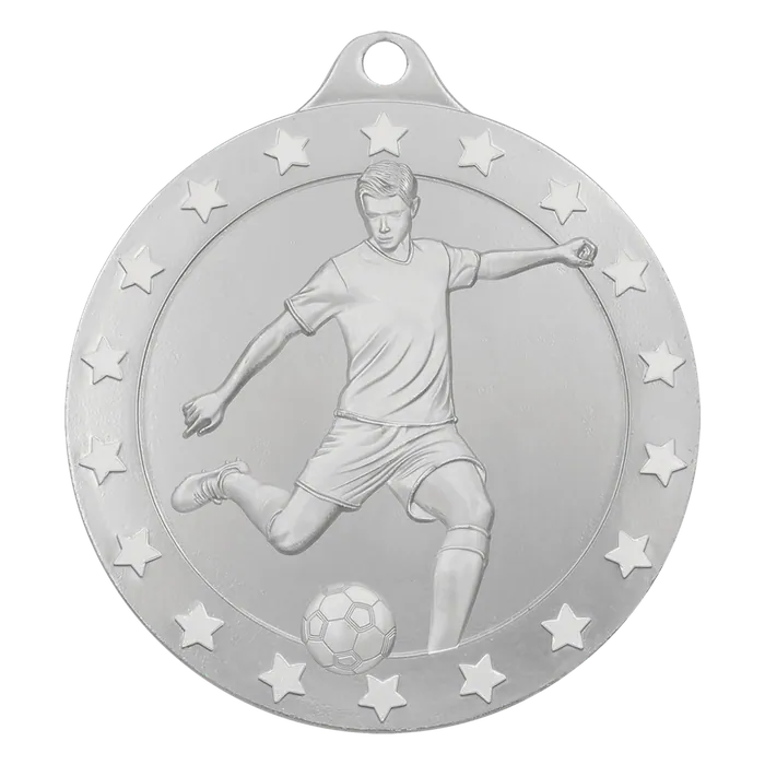 Male Soccer Radiance Medal - Silver, 2"