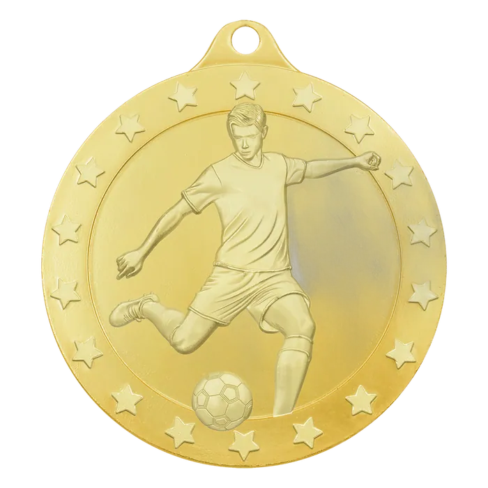 Male Soccer Radiance Medal - Gold, 2 3/4"