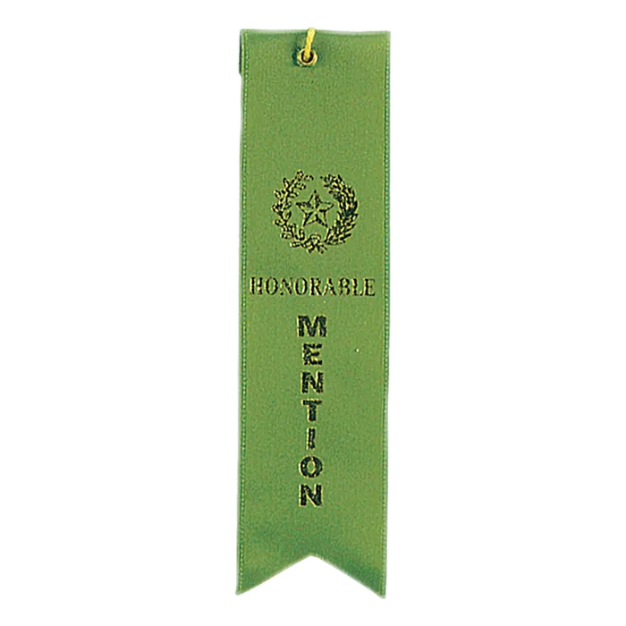 Honorable Mention Carded Ribbon