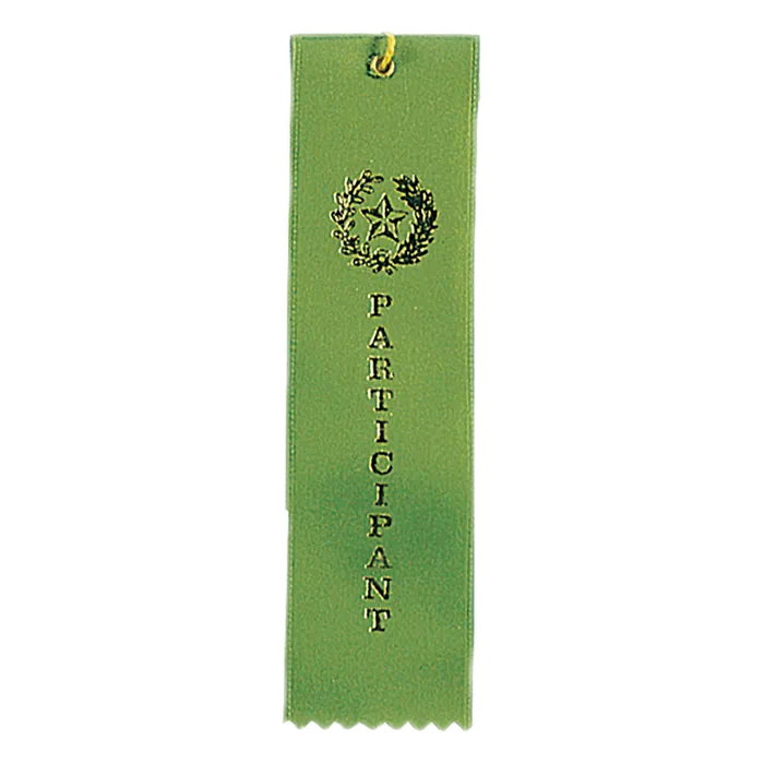 Participant Carded Ribbon with String