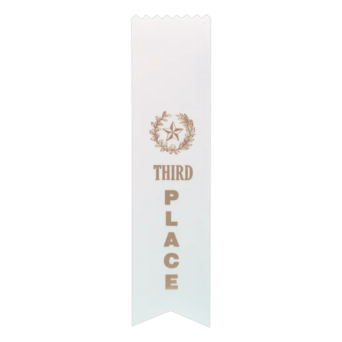 3rd Place Pinked Ribbon