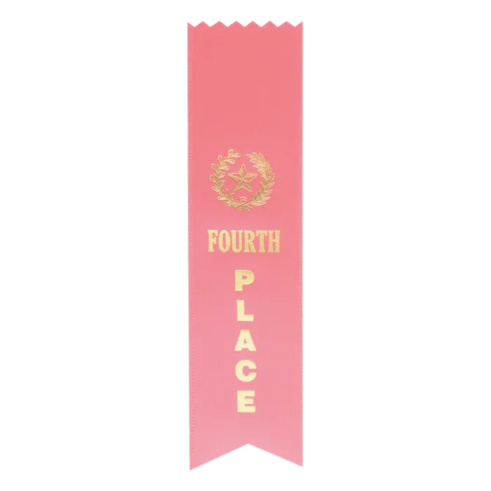4th Place Pinked Ribbon
